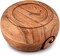 Acacia Wood Wooden Yarn Bowl for Crocheting & Knitting Hand Made (6" x 6" x 3")